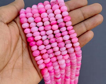 ピンクオパールハートビーズ、滑らかなAAA品質（8-9 mm） - Etsy 日本