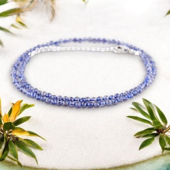 Collana di iolite / Collana di perline di iolite / Collana di iolite