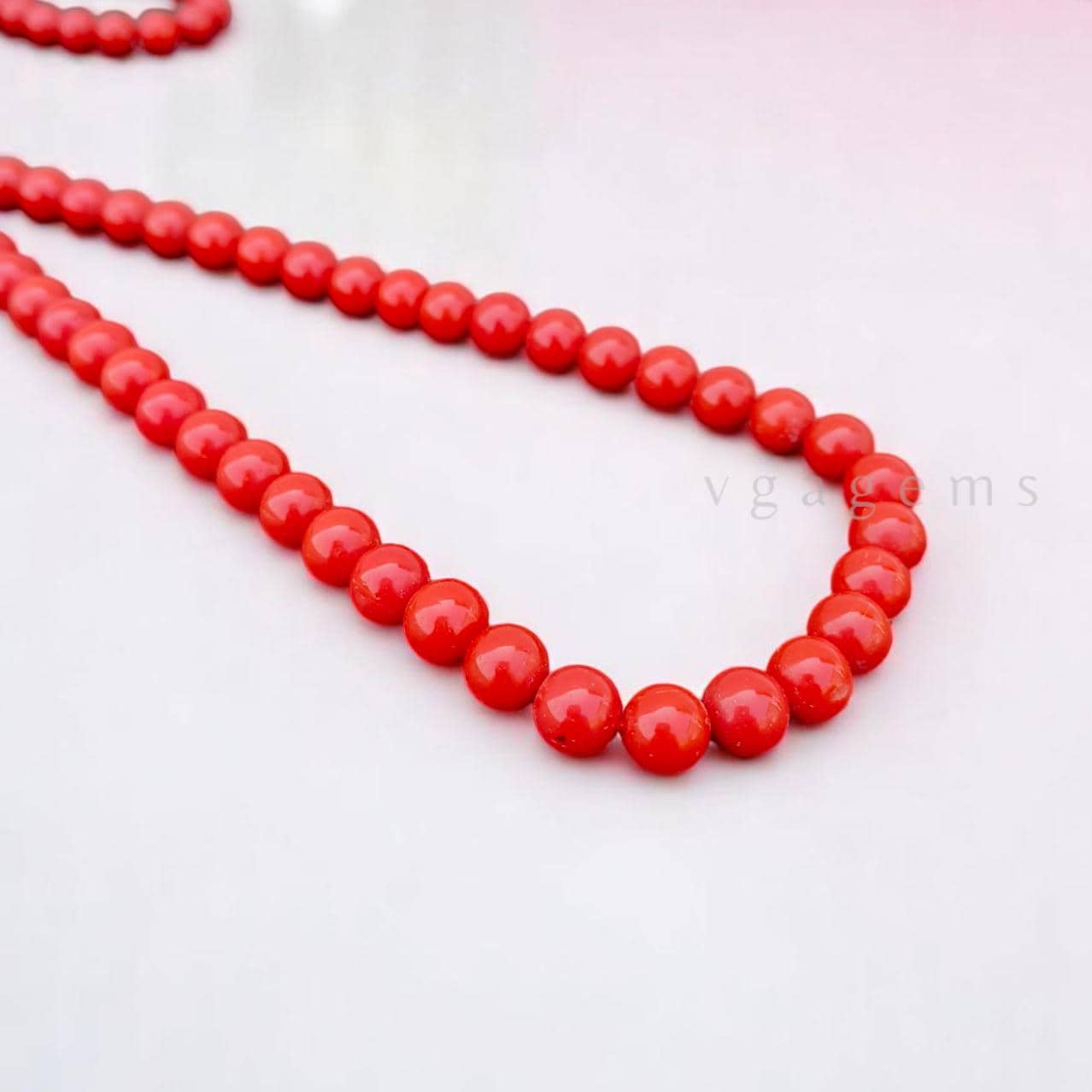 Perline Di Pietra Naturale Coral Rosso Perline Distanziatrici Rotonde Sciolte Per La Creazione Di Gioielli Accessori Per Collane Fai Da Te 4 6 8 10 12MM - Foto 6