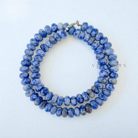 1 filo di sodalite naturale blu, pietre preziose curative da 6 mm, perline sfuse rotonde (58-62 pezzi) per la creazione di gioielli artigianali GY6-6