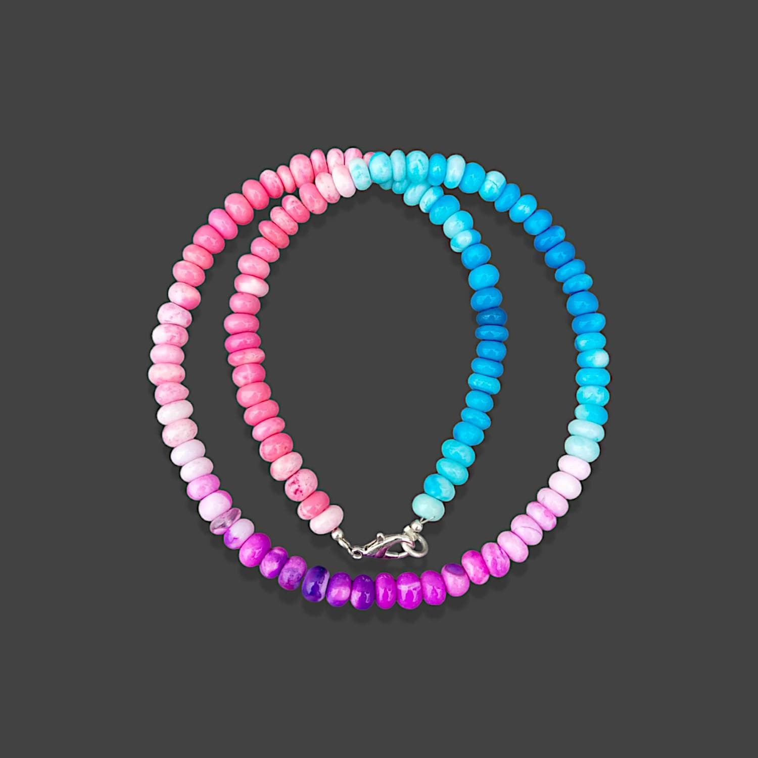 オパールビーズネックレス 並行輸入品】高級エチオピアのウェロオパールビーズネックレス 10月の