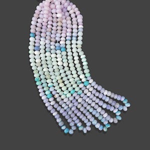 Multi Color Opal Beads, Multi Opal 8mm Smooth Rondelle Beads, Loose Opal Gemstone Beads, Candy Opal Shaded Loose Beads, Jewelry Making Craft