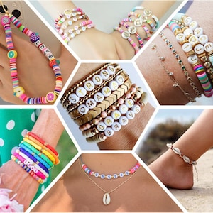 5000Pcs Clay Beads, Bracelets Making Kit, Friendship Bracelet , 18 Colors, 200 Letter Beads, Back to school, Gift for Girls/Boys