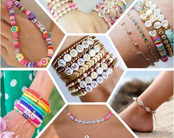 5000Pcs Clay Beads, Bracelets Making Kit, Friendship Bracelet , 18 Colors, 200 Letter Beads, Back to school, Gift for Girls/Boys