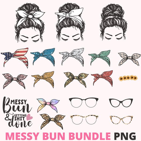 Messy Bun Bundle svg, Momlife svg, mom skull svg, Mom Life svg, mom and daughter svg, Mom life Kid Life Png, glasses svg, Cricut Silhouette