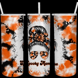 3D Spooky Vibes Inflated Tumbler Wrap PNG, 3D Puff Pumpkin 20oz Tumbler Sublimation, Puffy Pink Halloween,3D Ghost Tumbler, Digital File