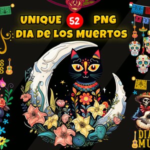 52 Dia de Los Muertos、死者の日 png、シュガー スカル、メキシコ png、メキシコのクリップアート