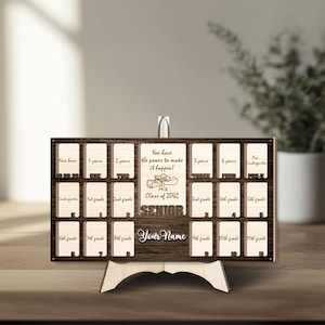 Pre K to Graduation School Picture Frame, School Years Photo Frame, Personalized Grade School Photo Frame, Senior Picture Gift Photo Frame
