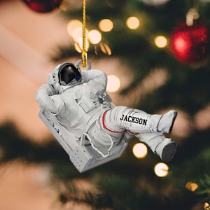 Personalized Astronaut Ornament, Space Ornament, Rocket Ornament, Planet Ornament, Solar System Gift, Outer Space Ornament, Astronaut Gift