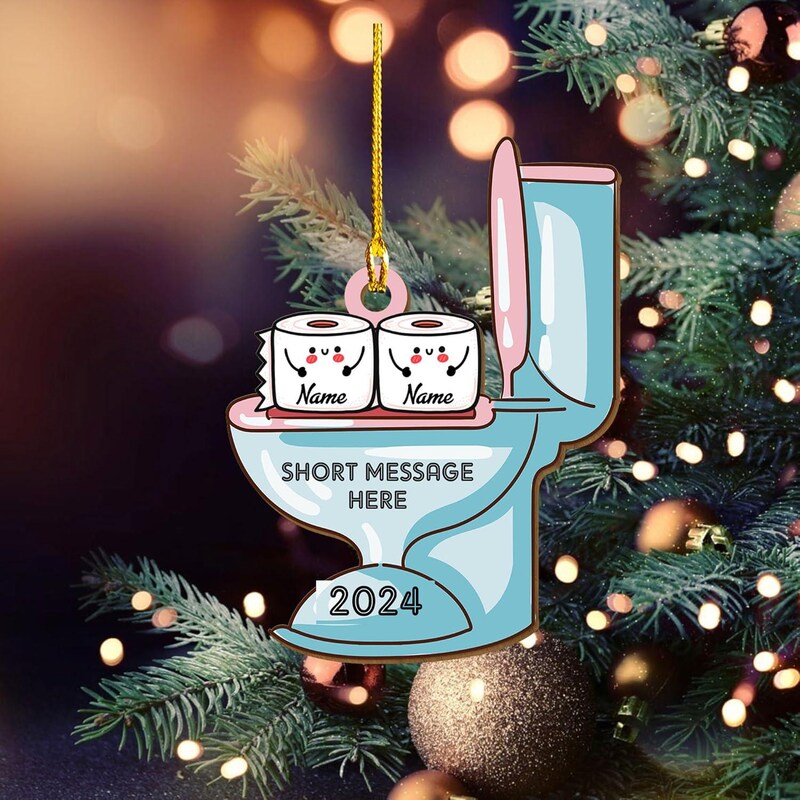 Toilet Paper Ornament - Etsy