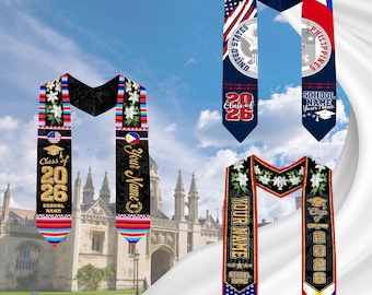 Custom Filipino Graduation Sash 2026,Filipino Graduation Sash,Philippines  American Flag Stole,Philippines Graduation Stole,Graduation Gift