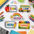 Custom Pencil Name Embroidered Patch, Back To School, Custom Name Patch for Student, Cute School Pencil Patch, Back to School Iron On Patch product logo