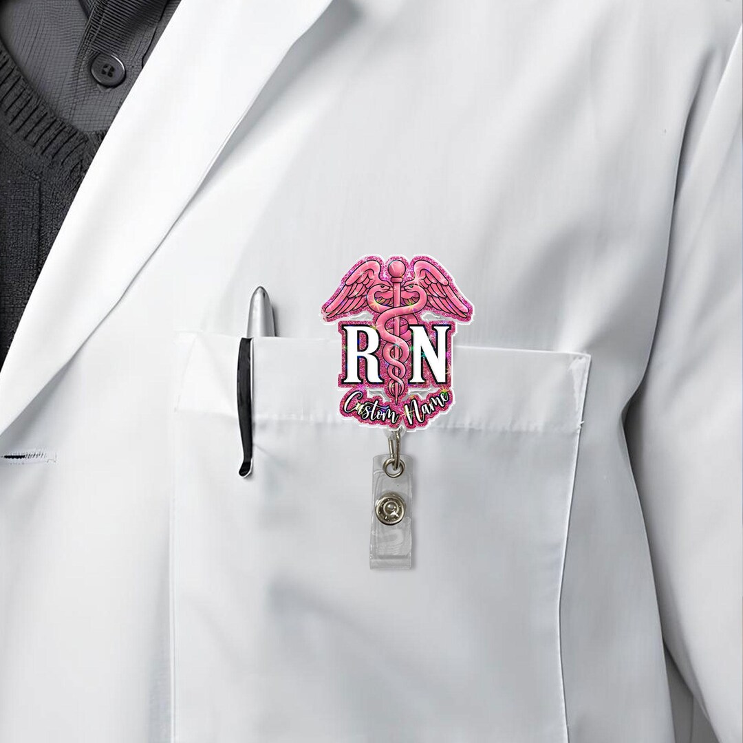 Personalized Nurse Badge Reel Custom Registered Nurse Badge Reel, Nurse — free download