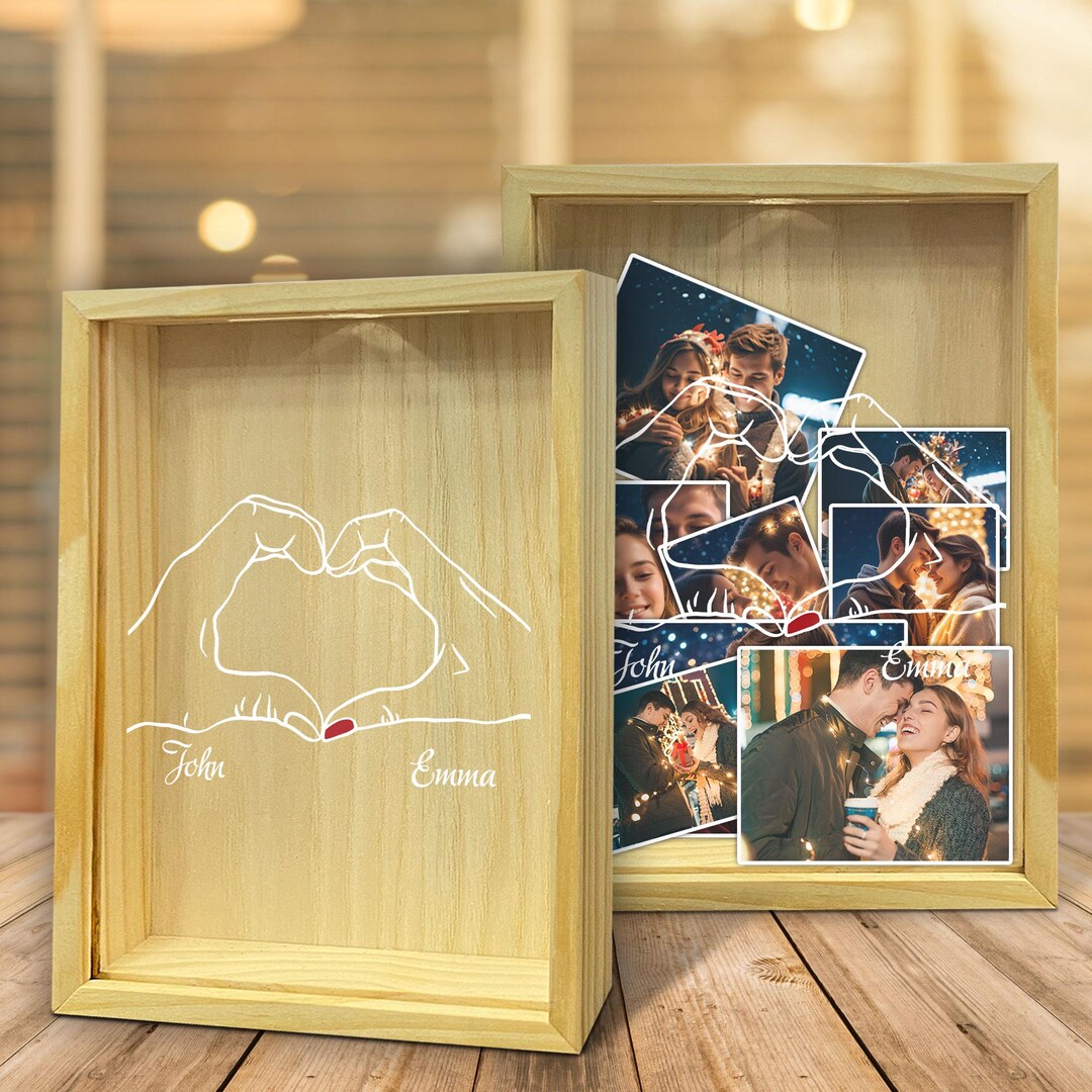 Partners Collection Box Custom Couple Photo Collection Box,photos Collection Frame for Lover ...