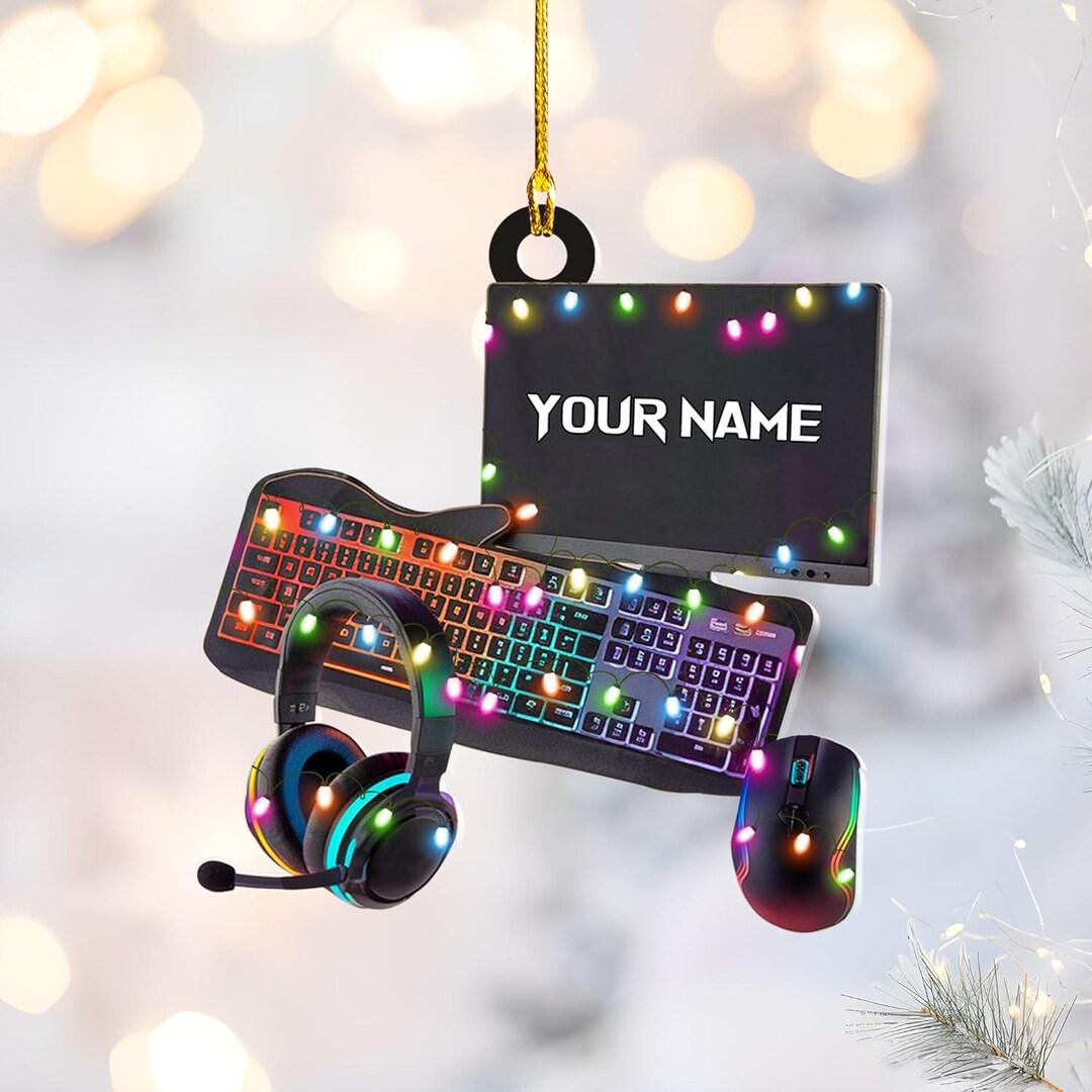 Custom Gaming Computer Christmas Ornament, Christmas Tree Decor, Custom ...
