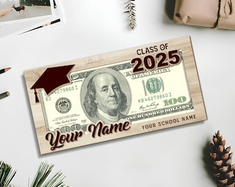 Graduation Money Holder Stand, Personalized Graduation Money Holder, 2025 Graduation Money Holder, Graduation Gifts 2025, Class of 2025