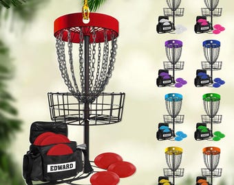 Personalized Disc Golf Ornament, Acrylic 2D Ornament,Gift For Disc Golf Lover, Christmas Ornament Gift, Xmas Disc Golf Ornament