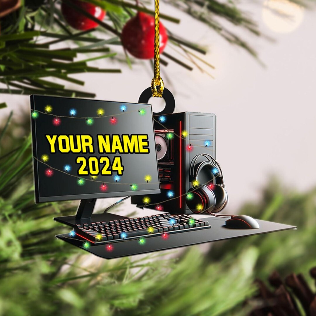 Custom Gaming Computer Christmas Ornament, Christmas Tree Decor, Custom ...