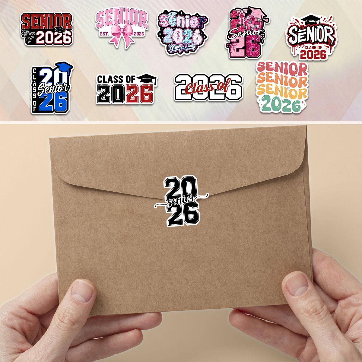 Class Of 2026 Stickers My Last First Day Senior 2026 Sticker High School Stickers For Students Class Of 2026 Graduation Senior Year Gifts Decoration For Envelops Cars 2026 Graduation Decorations