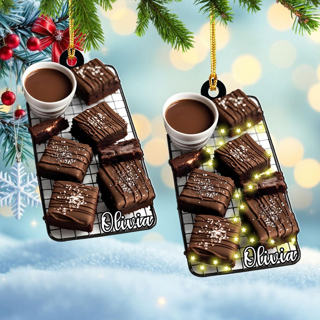 Custom Chocolate Bar Christmas Ornament, Chocolate Bar Ornament ...