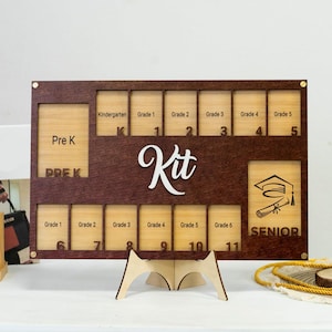 Custom School Years Photo Frame Pre K to Graduation School Picture Frame Grade School Photo Frame Senior Picture Gift Back to School