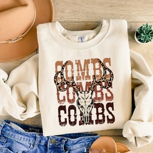 Combs Longhorn Graphic Sweatshirt: Western Country Music Vibes