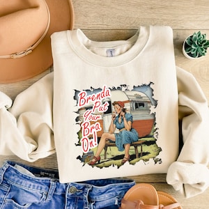 Brenda, Put Ya Bra On Sweatshirt, Western Vibes, Country Music, Nashville, Country Merch, Western Inspired, Country Music Clothing