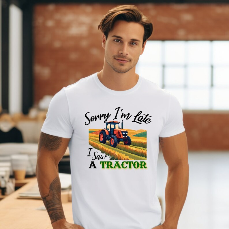 I Saw A Tractor Tee, Western Vibes, Country Music, Graphic Tee, Nashville, Country Concert