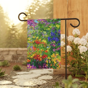 Monet Flowers - Garden Flag