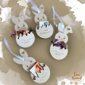 Osterkorb, Gutschein, Süßes Geschenk, Geldgeschenk zu Ostern, Hase, Mitbringsel, Ostergeschenk, Geldgeschenk