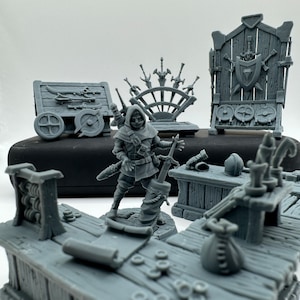 Figurine JDR - 32 mm - marchand d'arme - d&d, Pathfinder et jeux de rôle - dnd miniatures, pathfinder 2e, heroquest, minis -  jdr accessoire