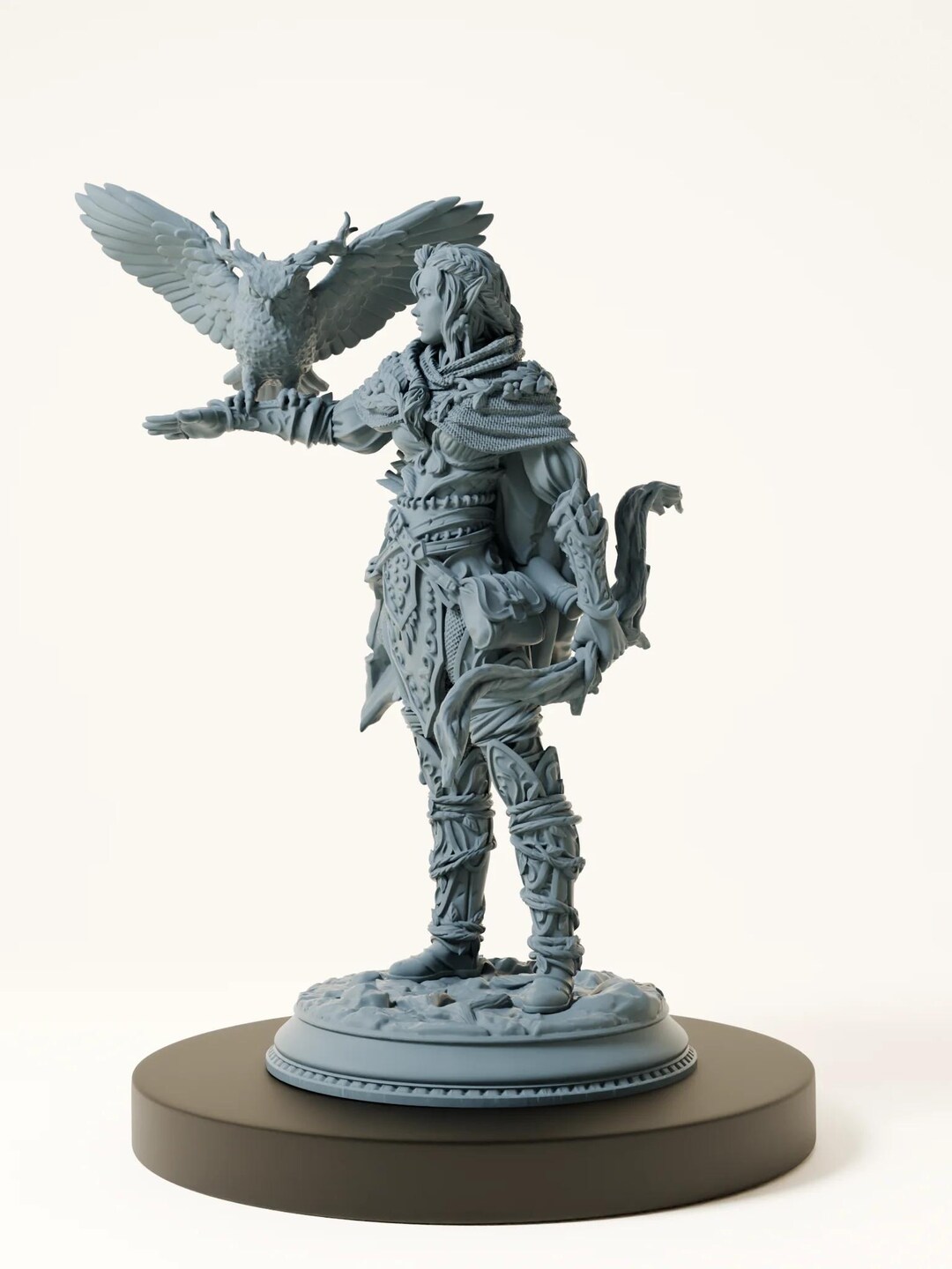 Elf Ranger and Magic Owl - Dnd Miniatures, Pathfinder 2e, Heroquest ...