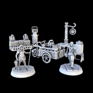 Figurine JDR - 32 mm - PNJ Livreur de lait - d&d, Pathfinder et jeux de rôle - dnd miniatures, pathfinder 2e, heroquest, minis -  jdr