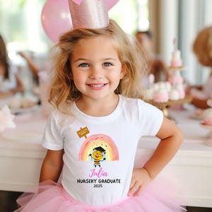 Personalised Graduation Gift for Nursery, Nursery Keepsake T-shirt, Nursery Leavers 2025, Nursery Graduate Shirt, Nursery Graduation Tshirt