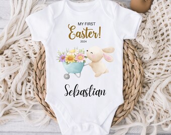 My First Easter Rabbit Babygrow, Easter Baby Outfit, Babies First Easter Sleepsuit Gift, My First Easter Sleepsuit, My 1st Easter Baby Vest