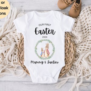 Babies First Easter Sleepsuit,Easter Babygrow, First Easter Bodysuit Vest,My 1st Easter Baby Vest,Easter New Baby Gift,First Easter Bunny 