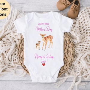 Mothers Day Baby Grow, Personalised First Mothers Day Gift, Personalised Gift for Mum, New Mum, Mother’s Day Gift, 1st Mother’s Day Gift