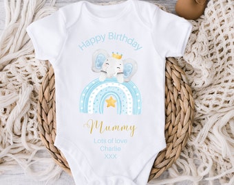 Happy Birthday Mummy Baby Vest, Happy Birthday Daddy/Nanny/Grandad Baby Grow, Mummy Birthday Gift, Gift for Mummy, Birthday gifts for Mum