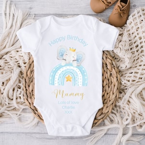 Happy Birthday Mummy Baby Vest, Happy Birthday Daddy/Nanny/Grandad Baby Grow, Mummy Birthday Gift, Gift for Mummy, Birthday gifts for Mum