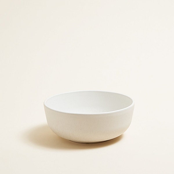 Faro bowl medium matt white