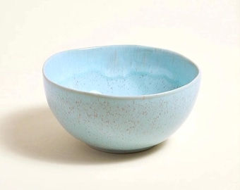 Ciotola per cereali in ceramica Arrifana color acquamarina, proveniente dal Portogallo.
