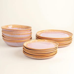 Évora Geschirrset P Coral Rosa 18-teilig