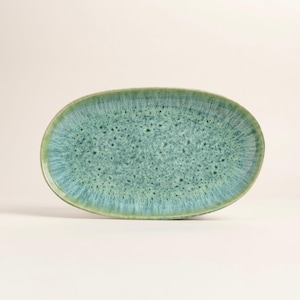 Madeira serving platter, small, green