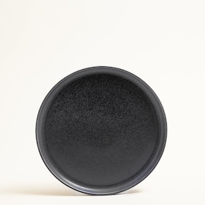 Faro plate small matte black-blue