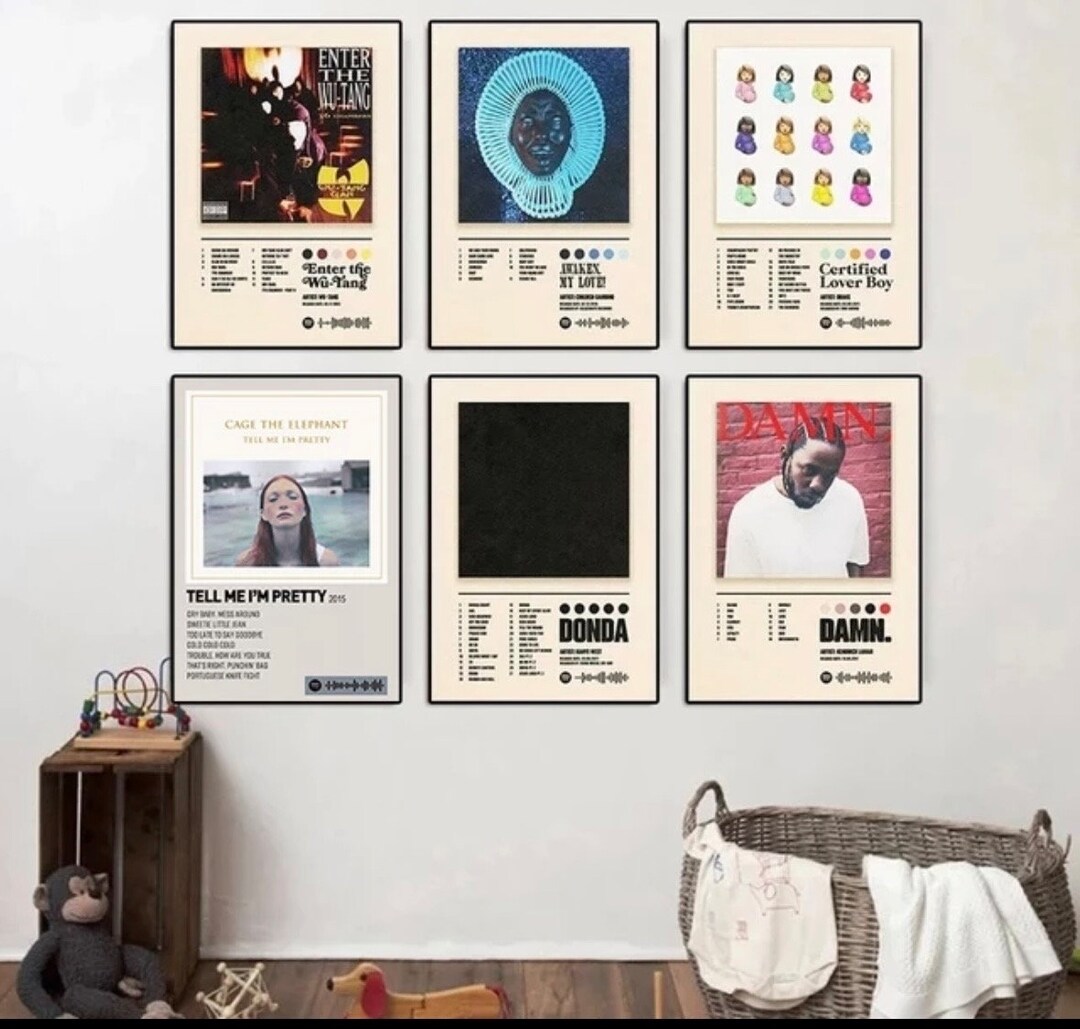 Music Album Covers Poster Album Covers Canvas Painting Wall Etsy