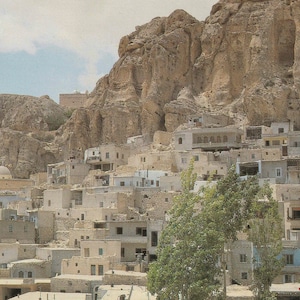 Réimpression de la carte postale Maaloula General View des années 1980 - Téléchargement numérique