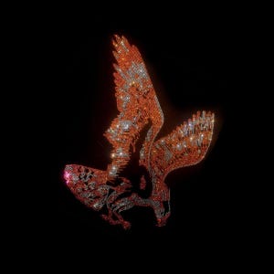 Golden eagle Rhinestone design ,eagle rhinestones heat transfer ,crystal Elvis eagle , rhinestone heat transfer iron on, iron on eagle