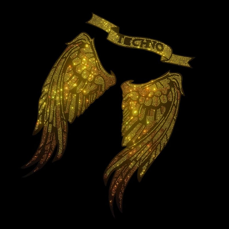 Rhinestone Angel Wing Skull Top