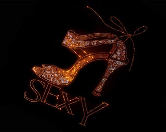 High heels rhinestone transfer, throw pillows rhinestone transfer，Rhinestone Transfer Bling Hot Fix Iron on Patch Motif Design Transfer