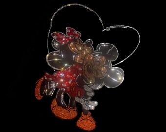 Mickey Mouse Cartoon Rhinestone Transfer, Iron on hot fix, Rhinestone Crystal Transfer Bling Hot Fix Iron on Patch Motif Design Transfer